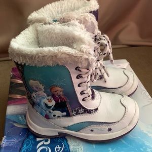 Frozen snow boots